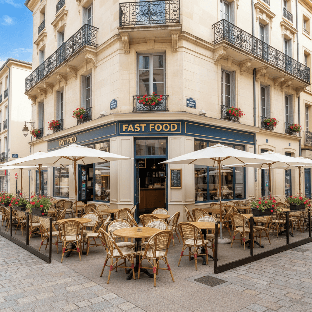 Fast-food 107m² à Montpellier : terrasse