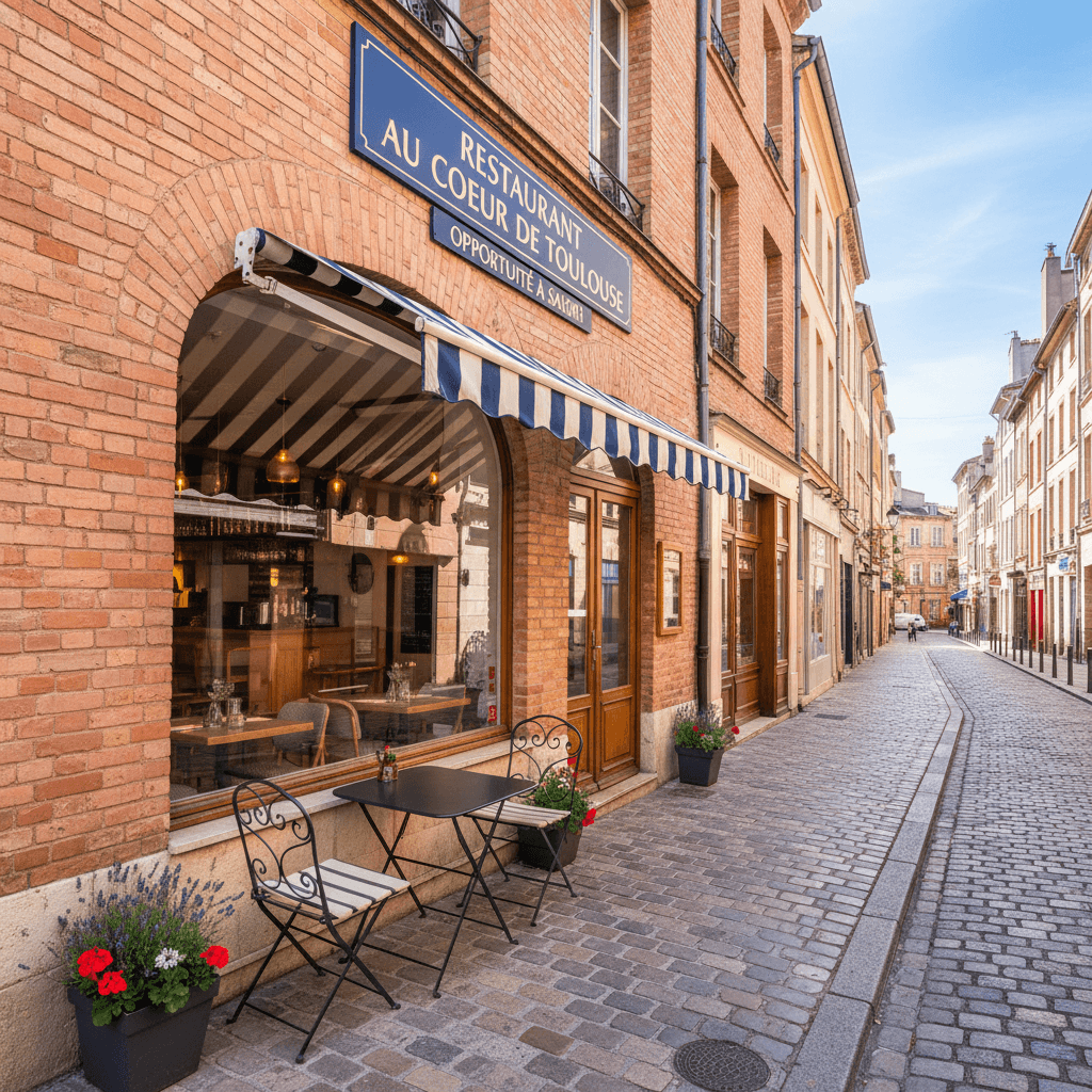 Restaurant 30m² à Toulouse : terrasse - extraction