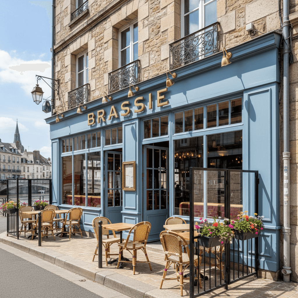 Bar-brasserie 140m² à Rouen : terrasse - licence IV