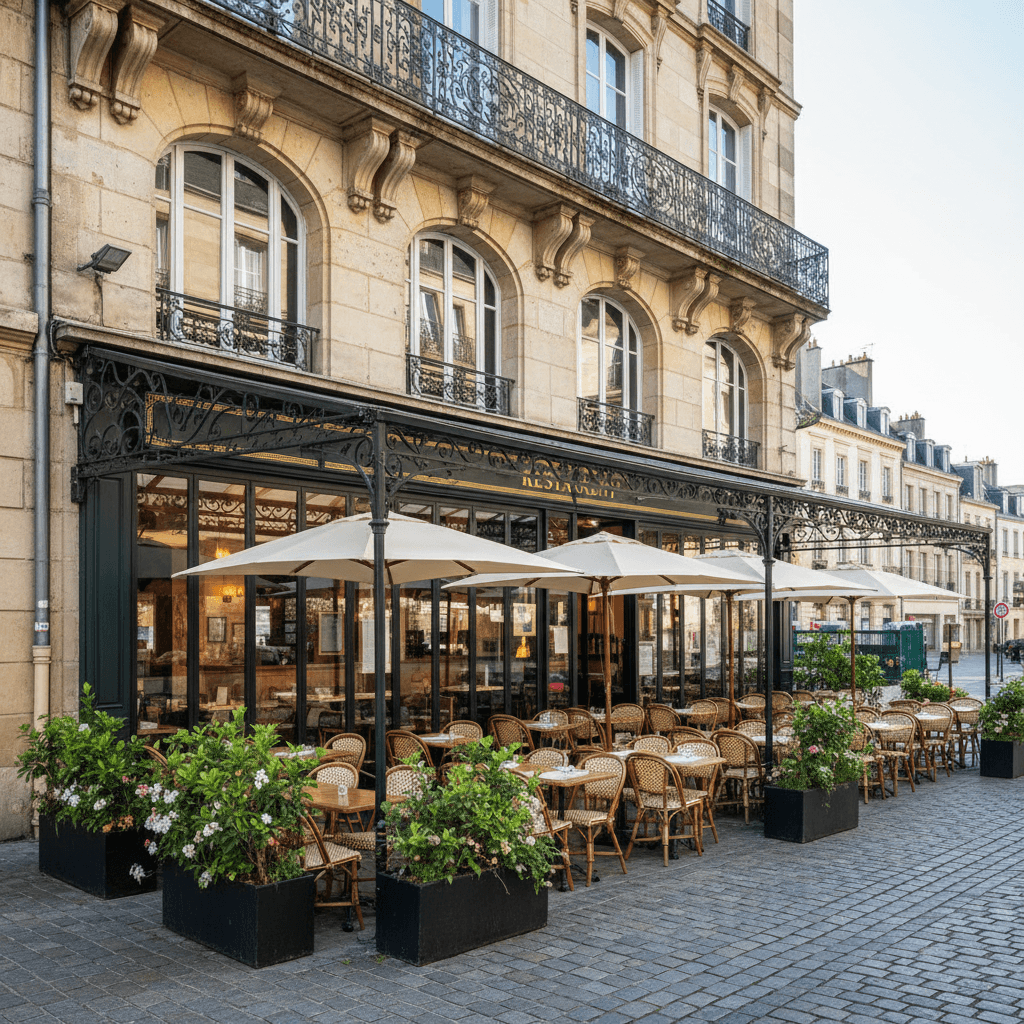 Restaurant 150m² à Clermont-Ferrand : terrasse - licence IV