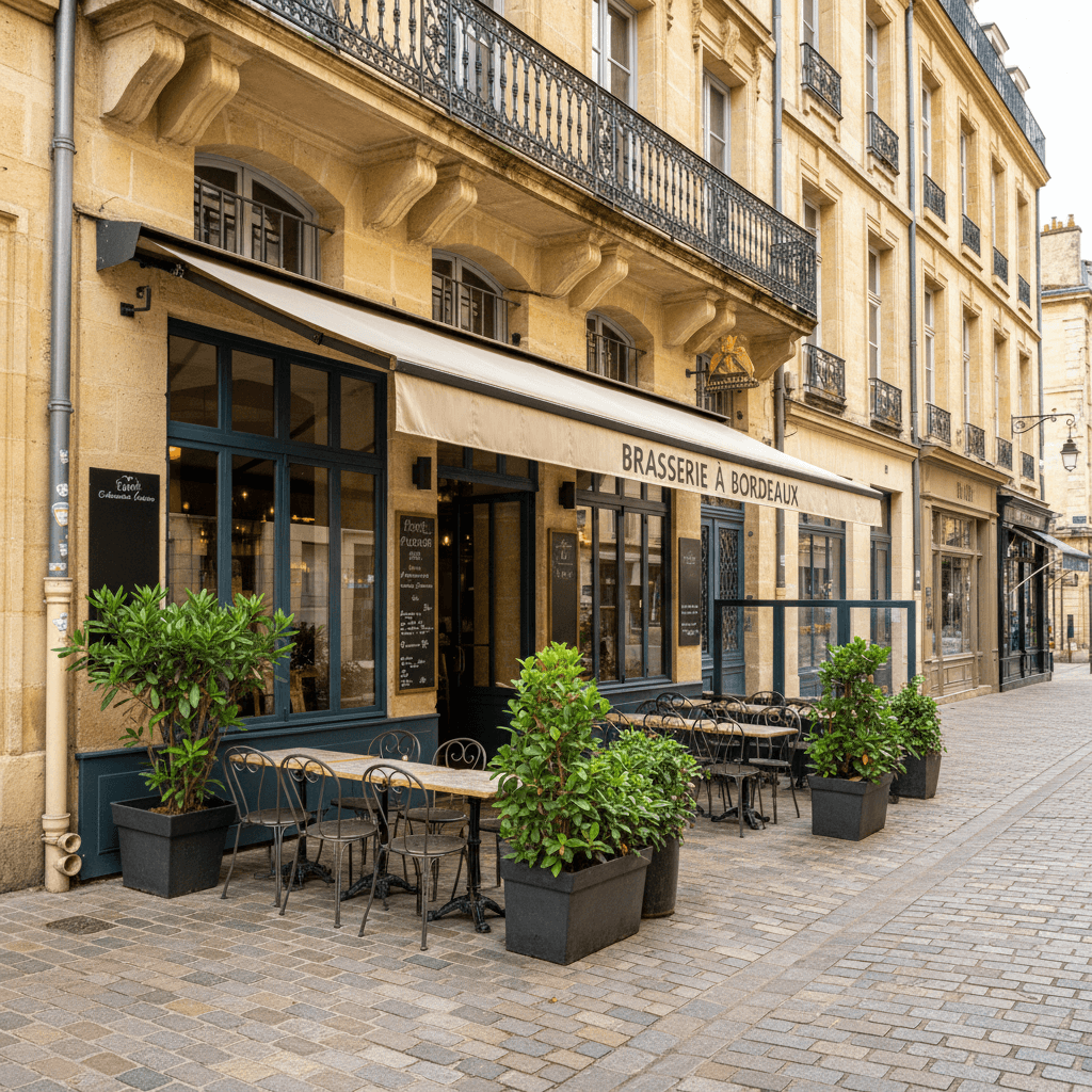 Bar-brasserie à Bordeaux : terrasse - licence IV