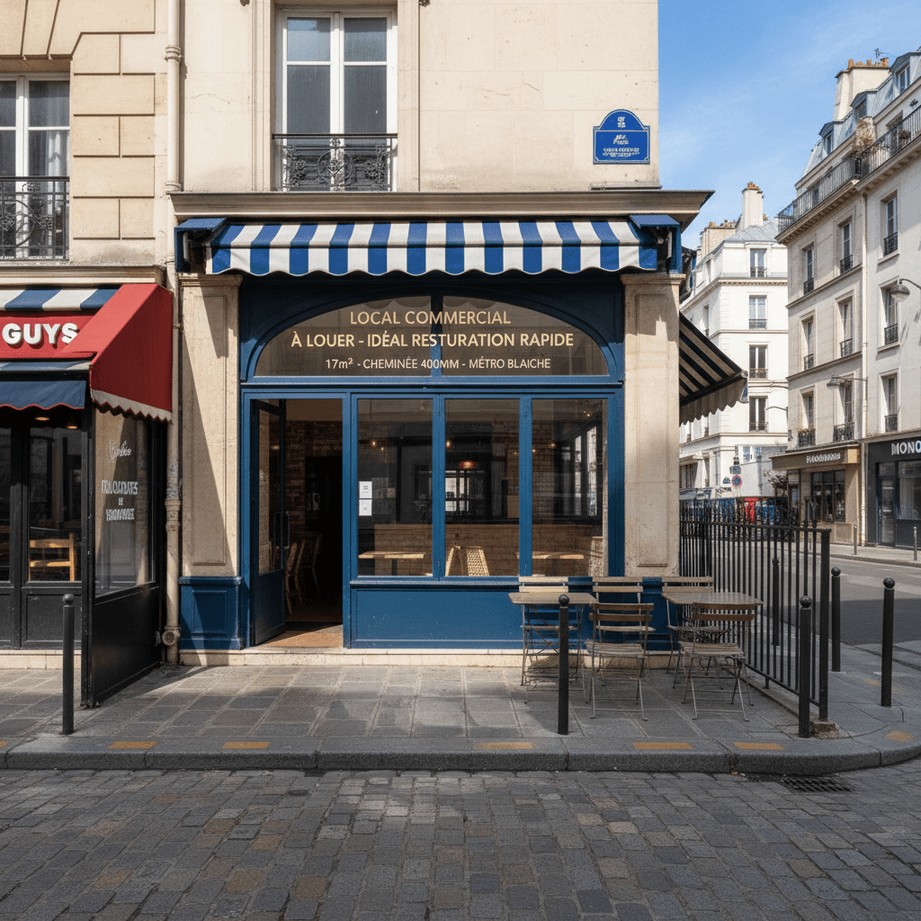 Local commercial idéal pour restauration rapide à Paris