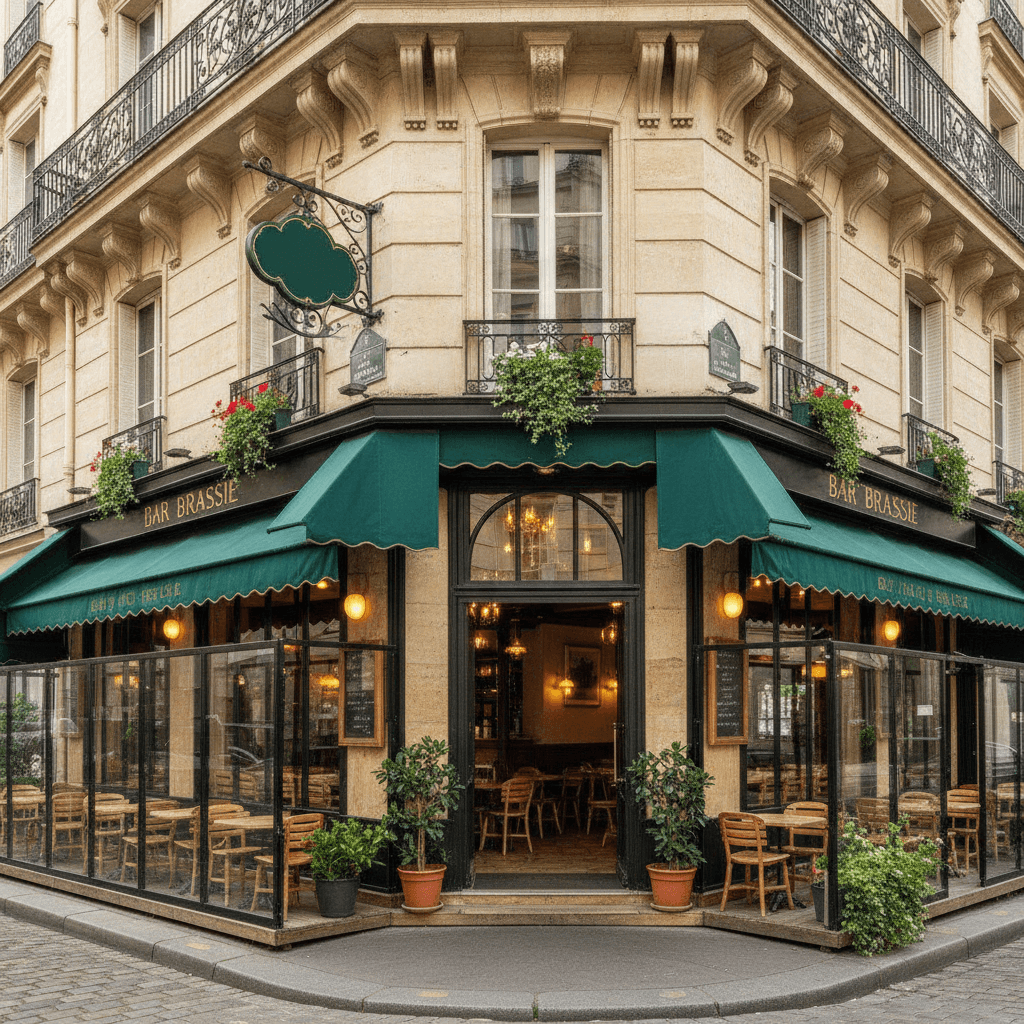 Bar-brasserie 50 couverts à Paris : terrasse - licence IV