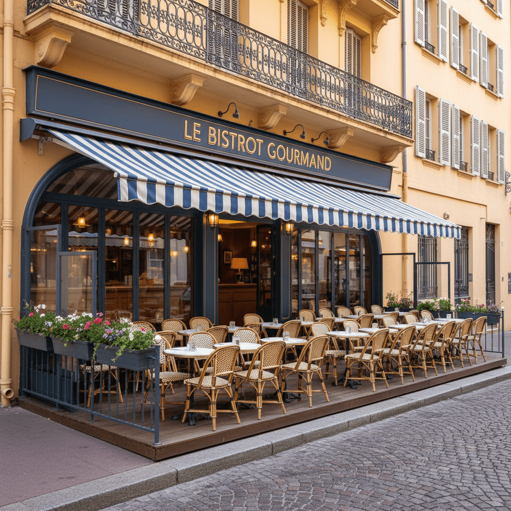 Restaurant à Nice : terrasse - licence IV