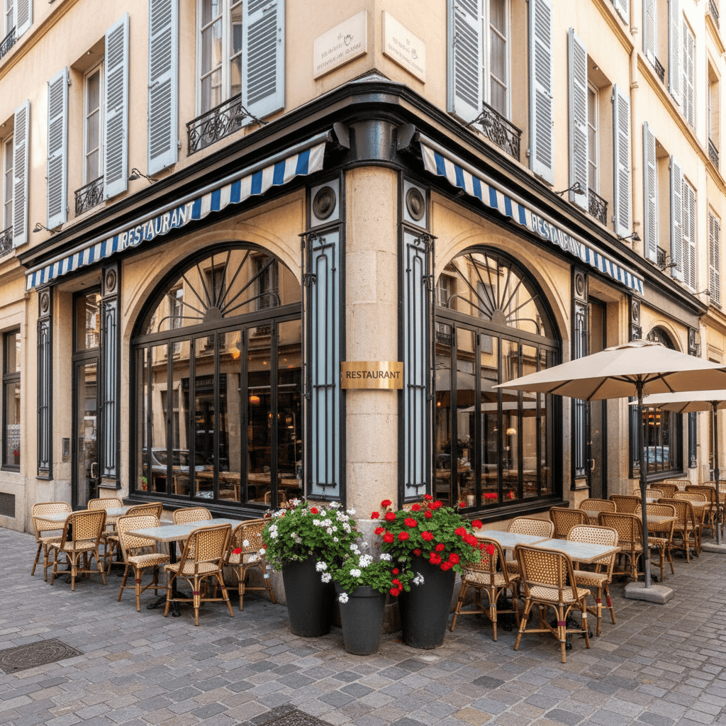 Restaurant 380m² à Lyon : terrasse - licence IV