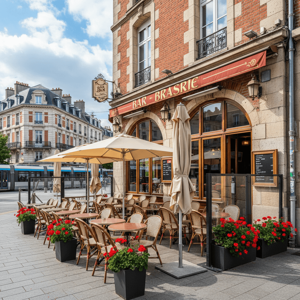 Bar-brasserie à Rennes : terrasse - licence IV