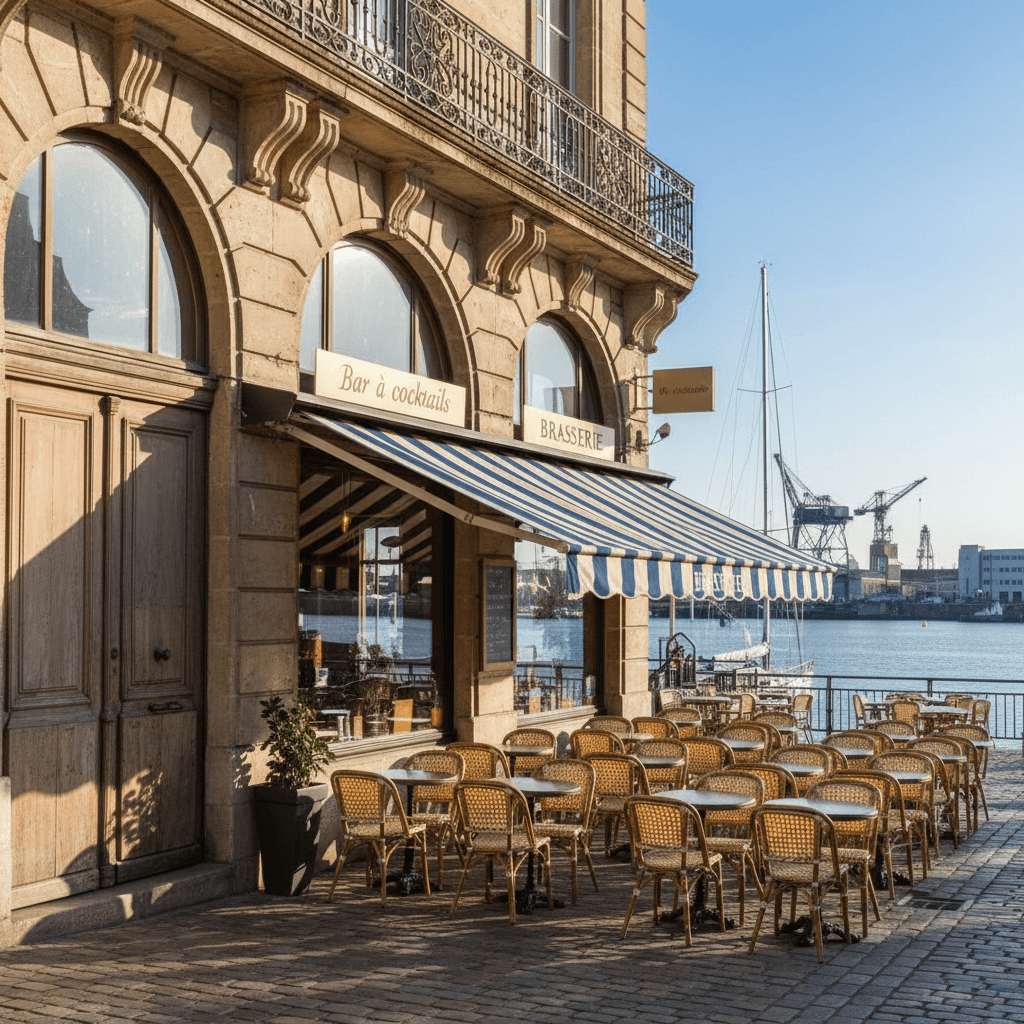 Bar-brasserie 160m² à Nantes : terrasse - licence IV