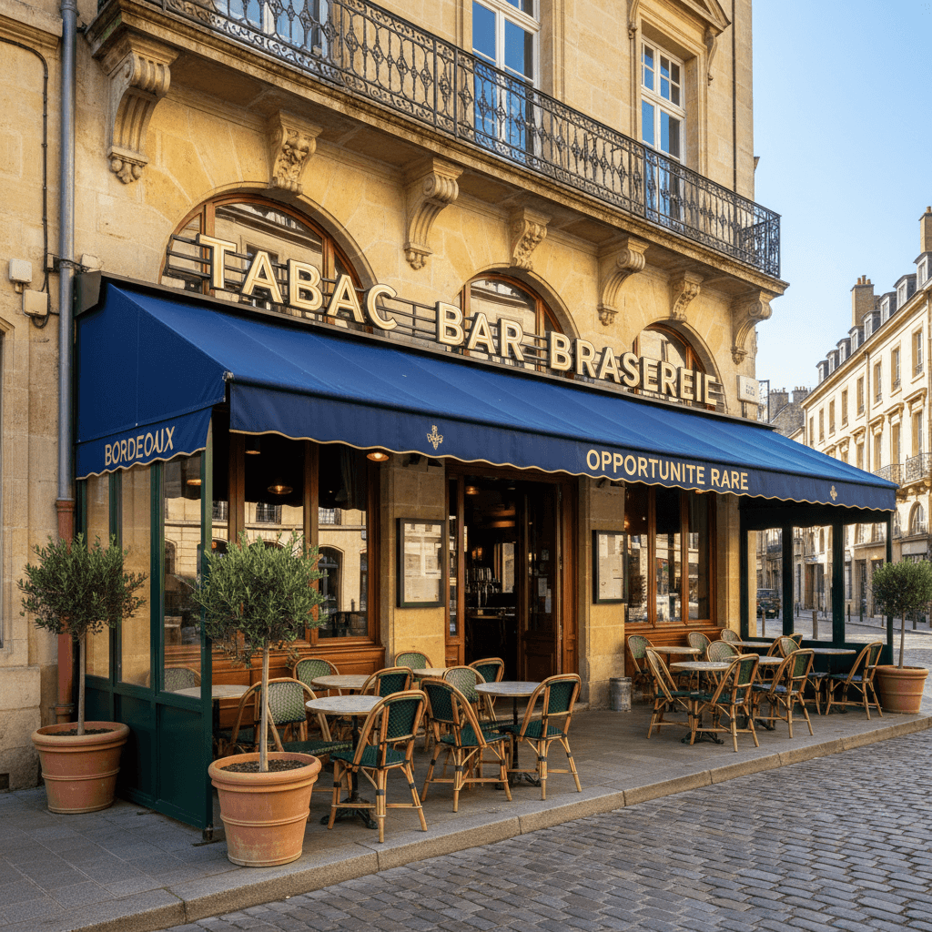 Bar-brasserie à Bordeaux : terrasse - licence IV