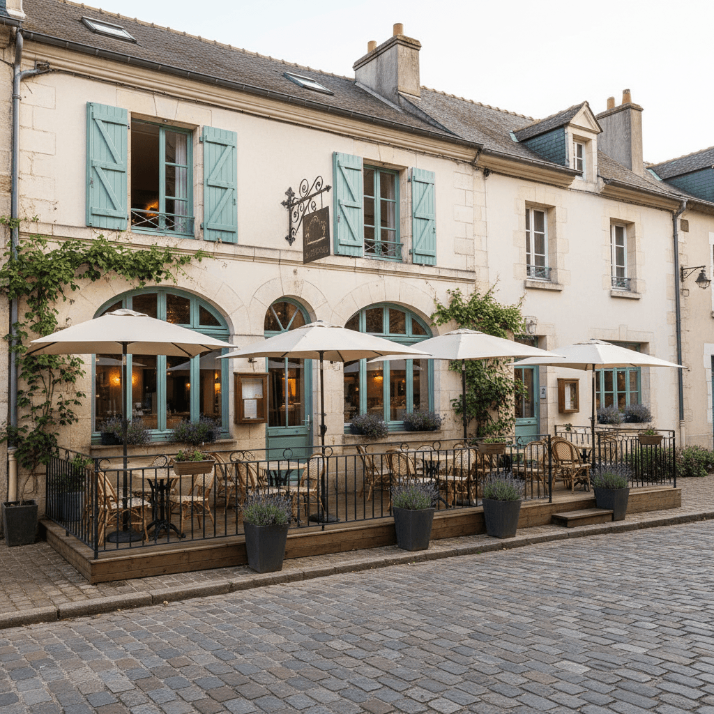 Restaurant à Nantes : terrasse - extraction