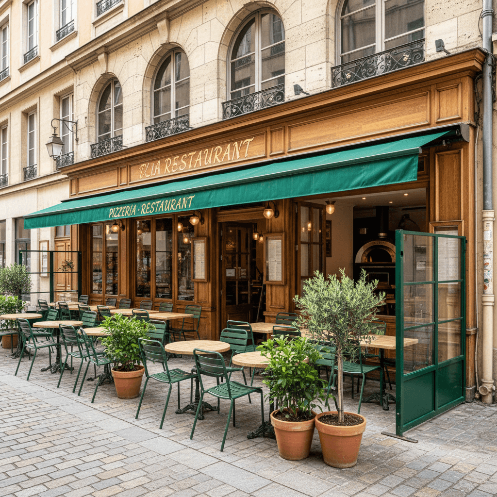 Restaurant 50m² à Lyon : terrasse