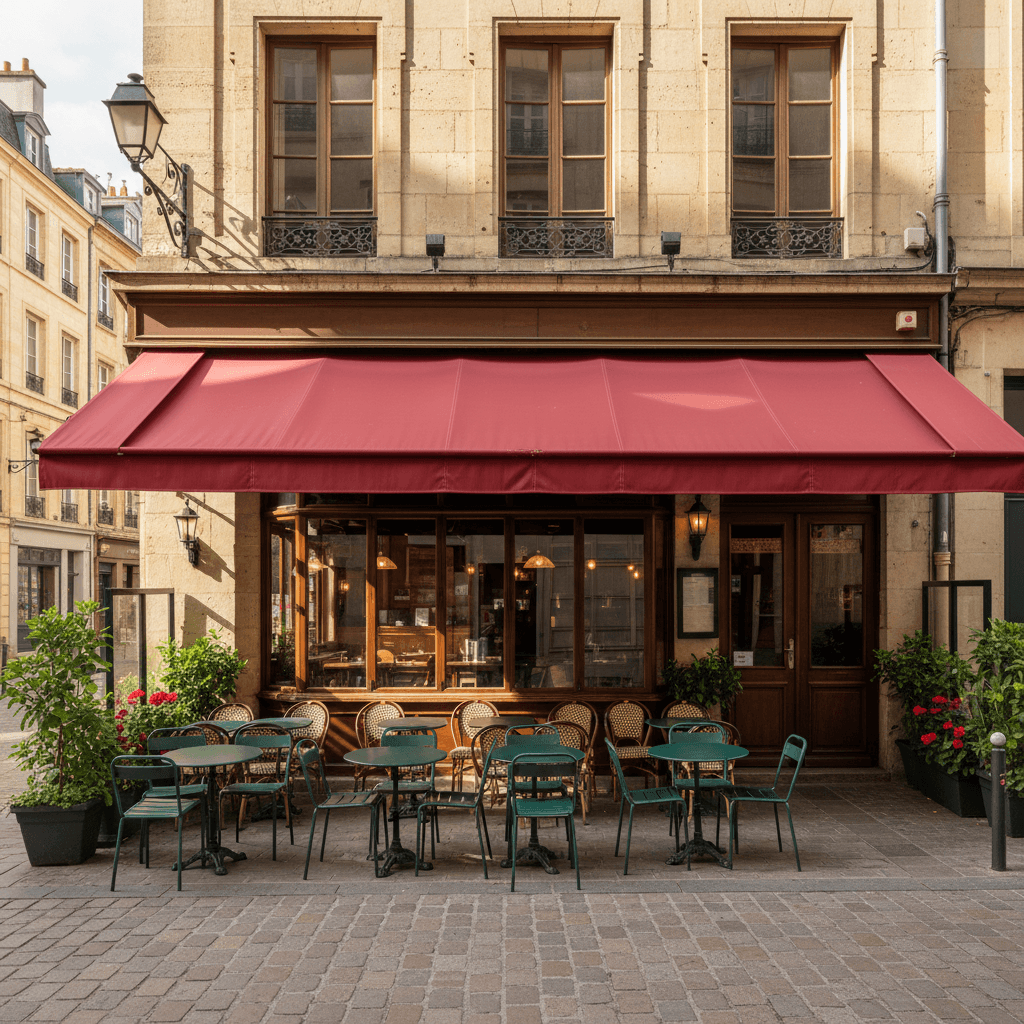 Restaurant 40m² à Bordeaux : terrasse - cuisine équipée
