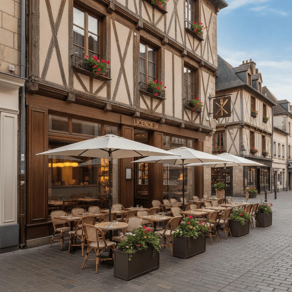 Restaurant à Rouen : terrasse - licence IV