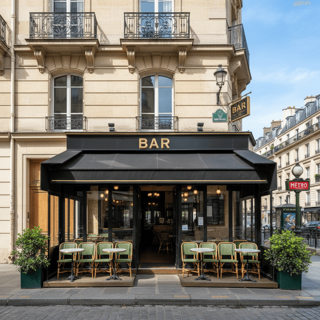 Bar à vendre dans le quartier animé de Paris