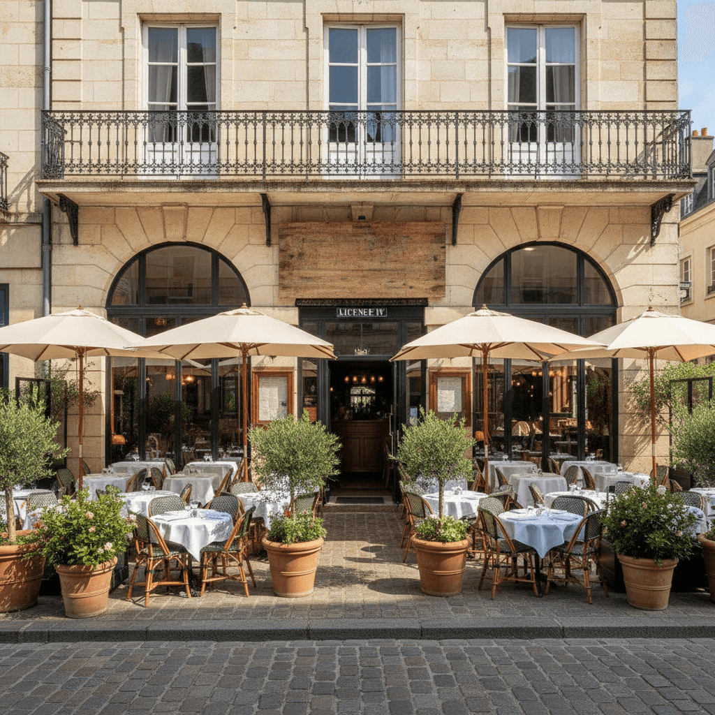 Restaurant à Rouen : terrasse - licence IV
