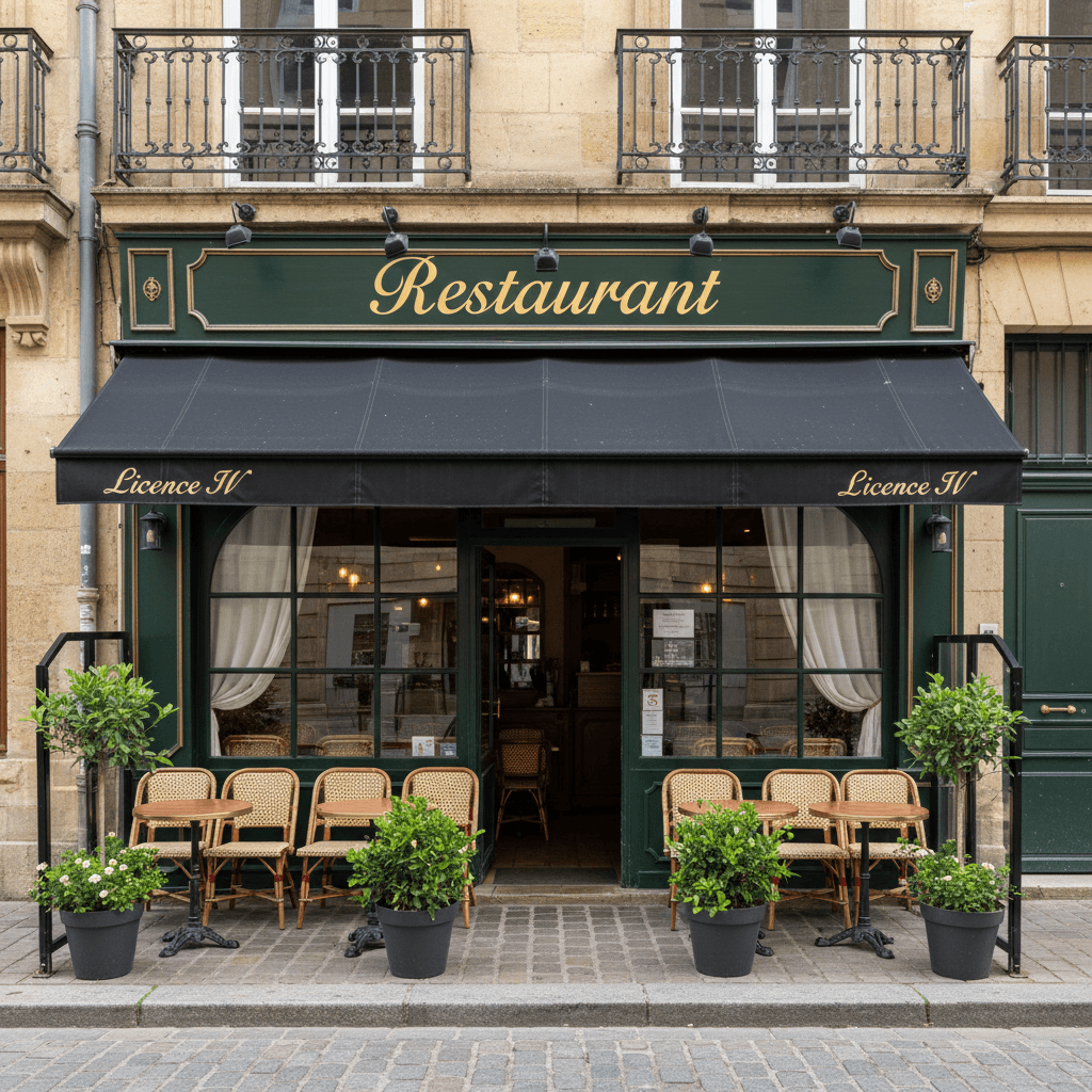 Restaurant 150m² à Bordeaux : terrasse - licence IV
