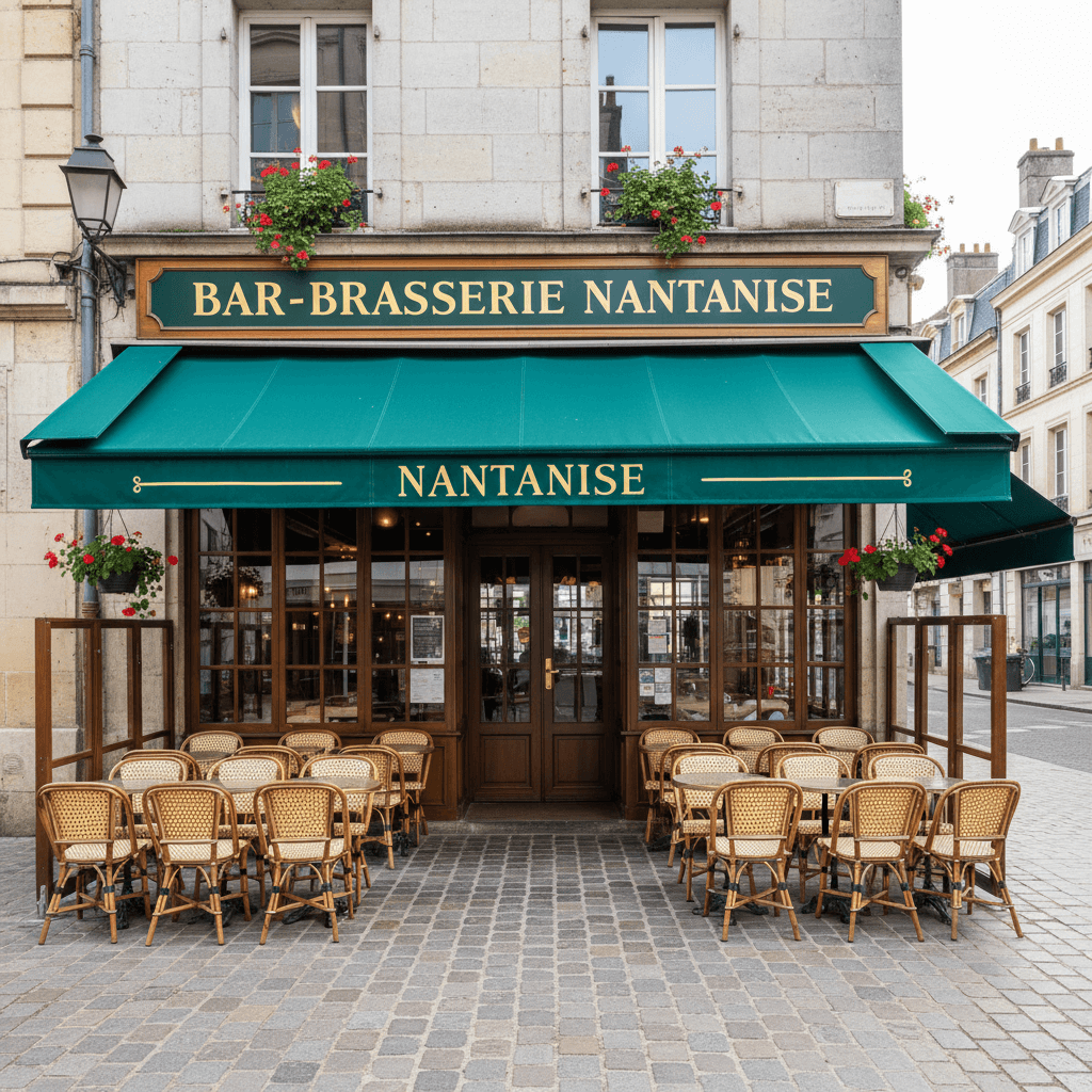 Bar-brasserie 90m² à Nantes : terrasse - licence IV