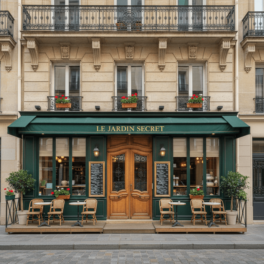 Restaurant 70m² à Paris : terrasse - extraction