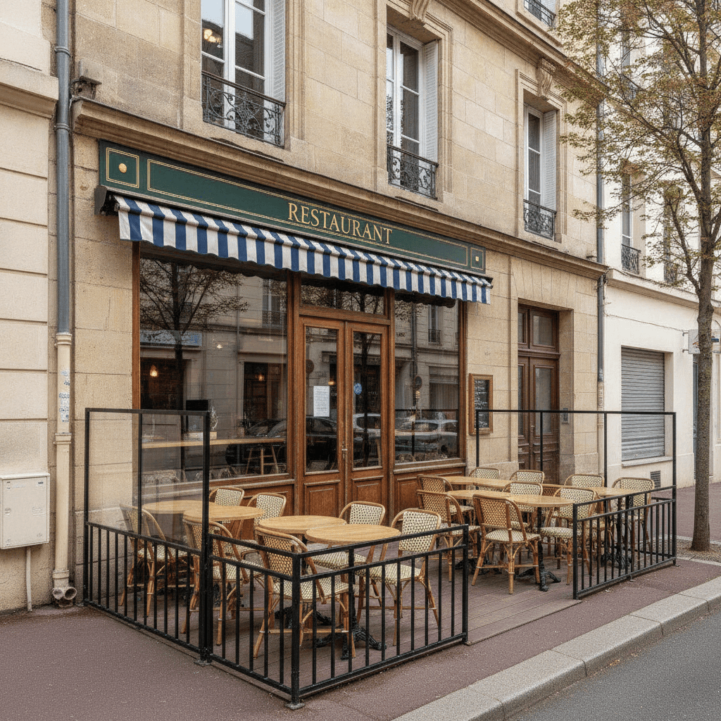 Restaurant 122m² à Le Havre : extraction - cuisine équipée