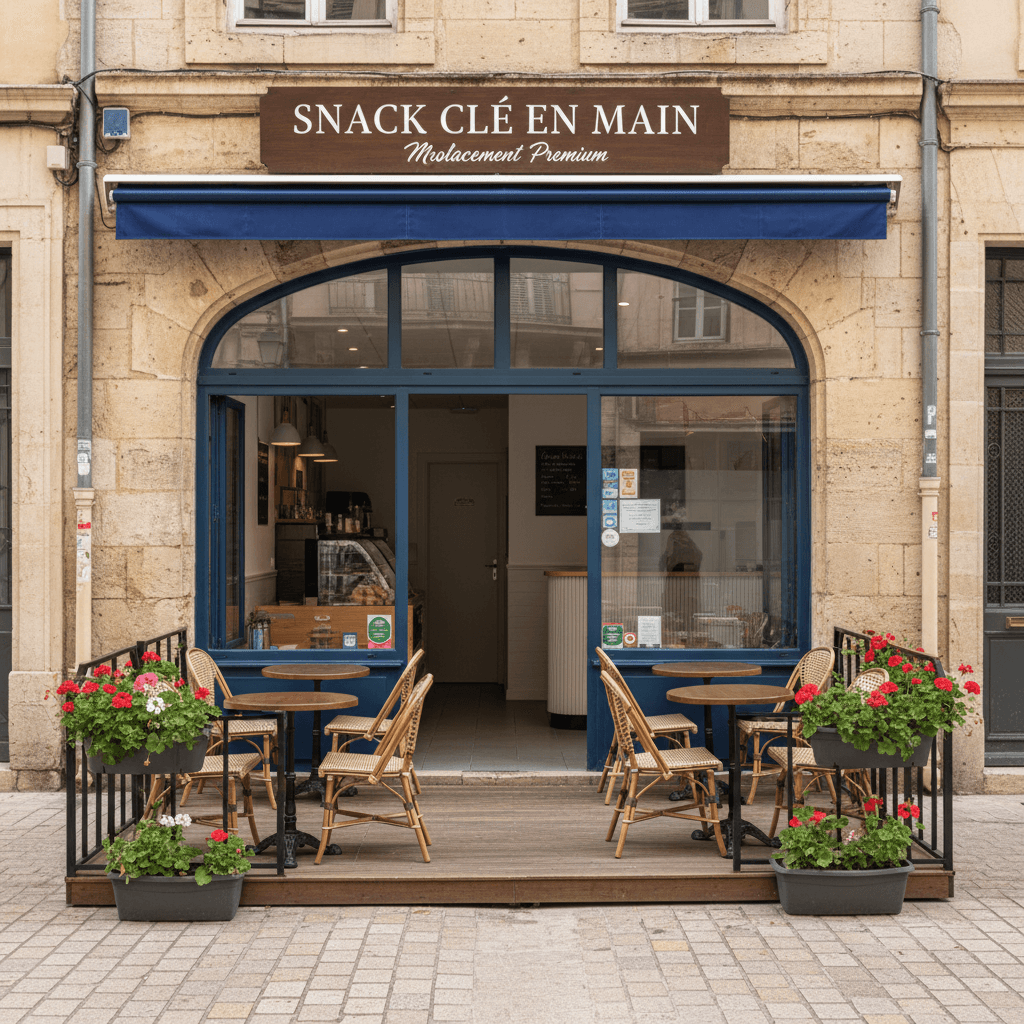 Snack 43m² à Montpellier : terrasse - extraction