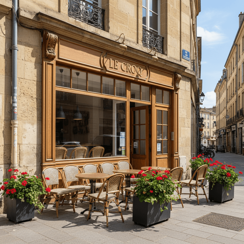 Fast-food 50m² à Bordeaux : terrasse - licence IV