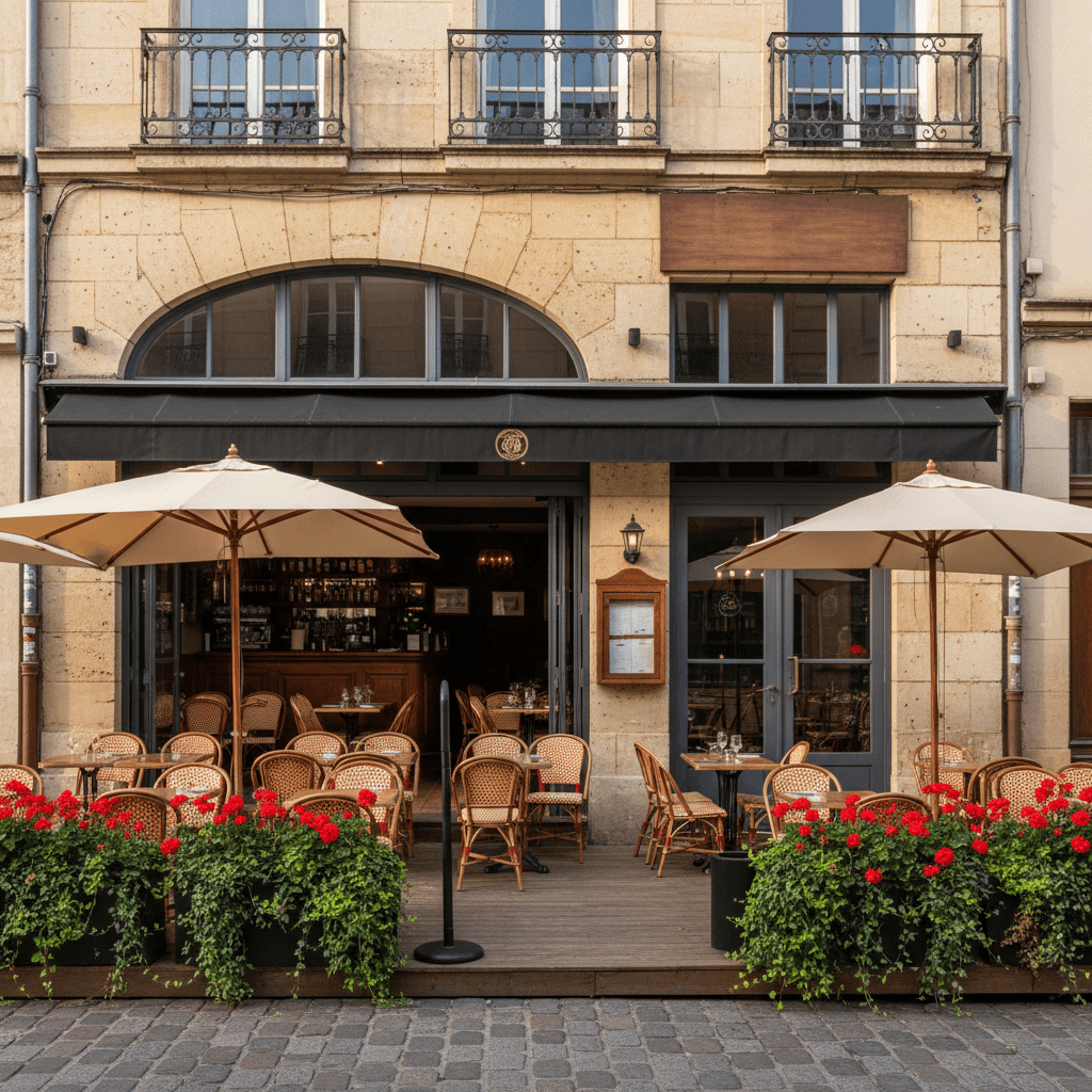 Restaurant 100m² à Vienne : terrasse - licence IV