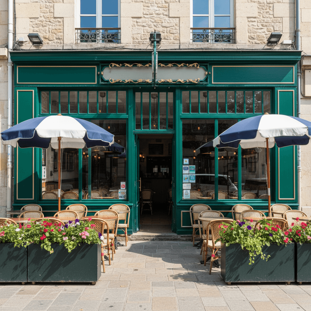 Bar-brasserie 300m² à Nantes : terrasse - licence IV