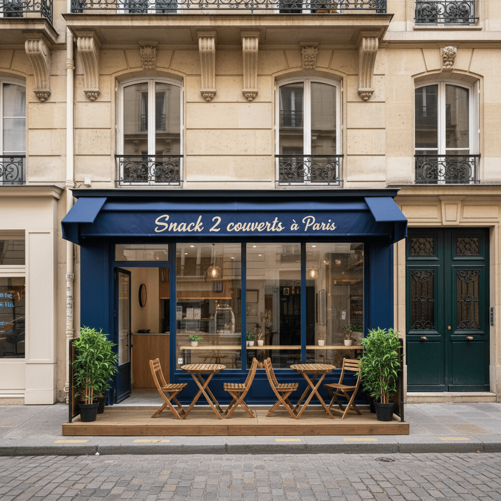Snack 2 couverts à Paris