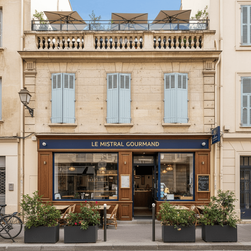 Fast-food 92m² à Marseille : terrasse - licence IV