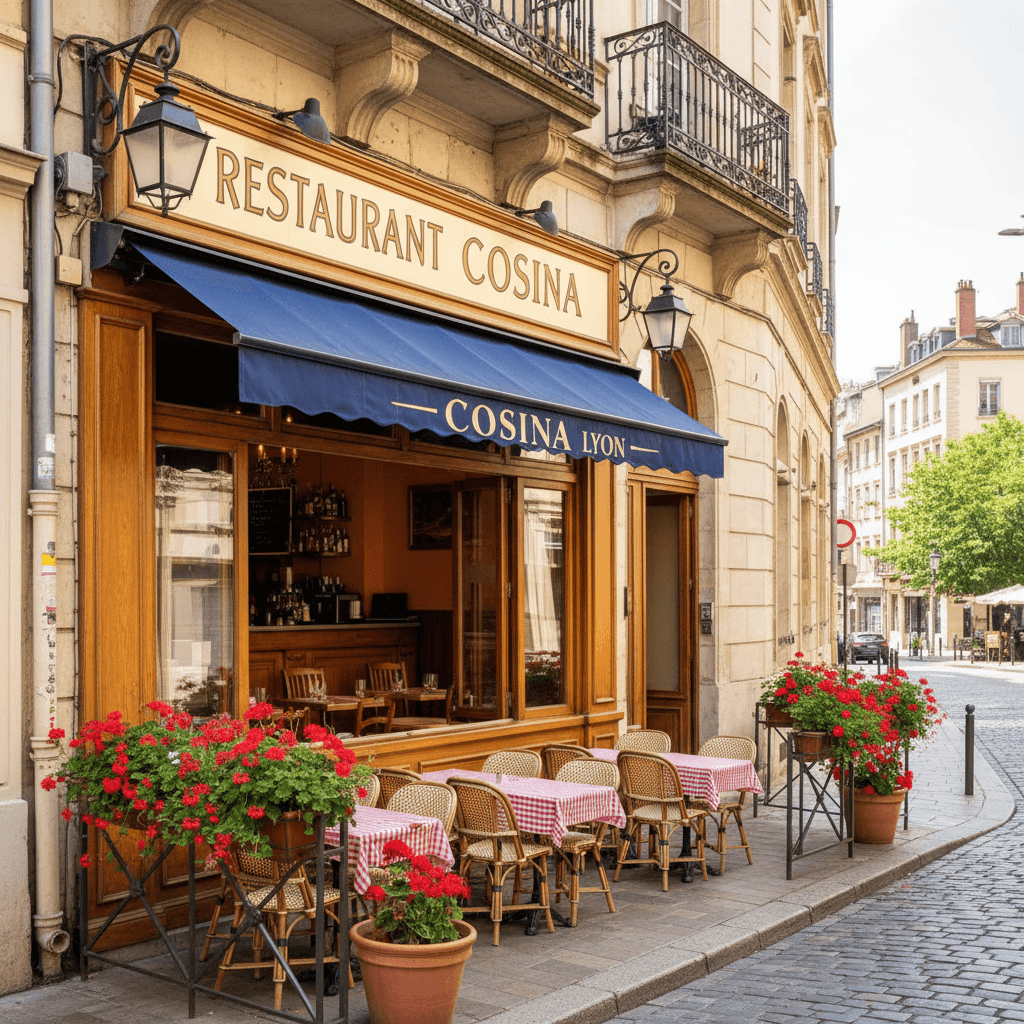 Restaurant 80m² à Lyon : terrasse - climatisation