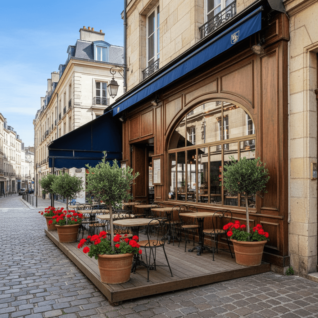 Restaurant 25m² à Rennes : terrasse - licence IV