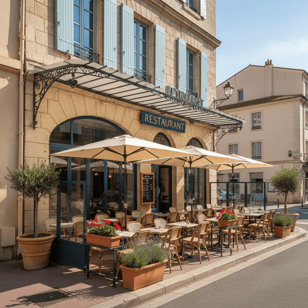 Restaurant à Marseille : terrasse - licence IV