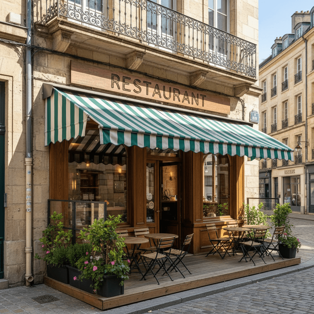 Restaurant 200m² à Bordeaux : terrasse - licence IV