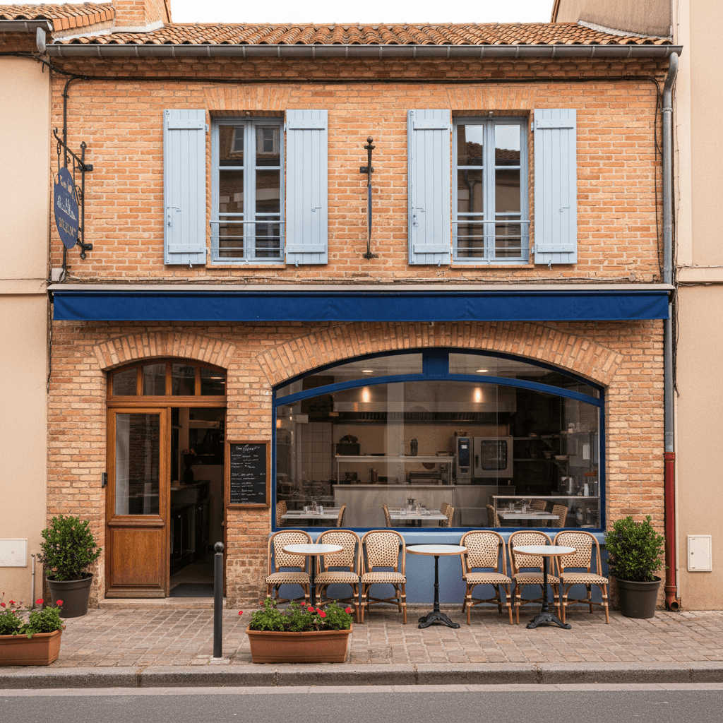 Restaurant à Toulouse : terrasse - extraction