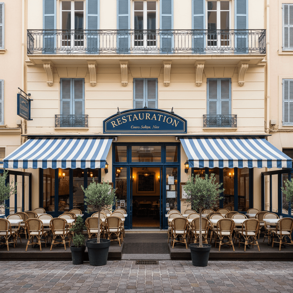 Restaurant 160m² à Nice : terrasse - licence IV