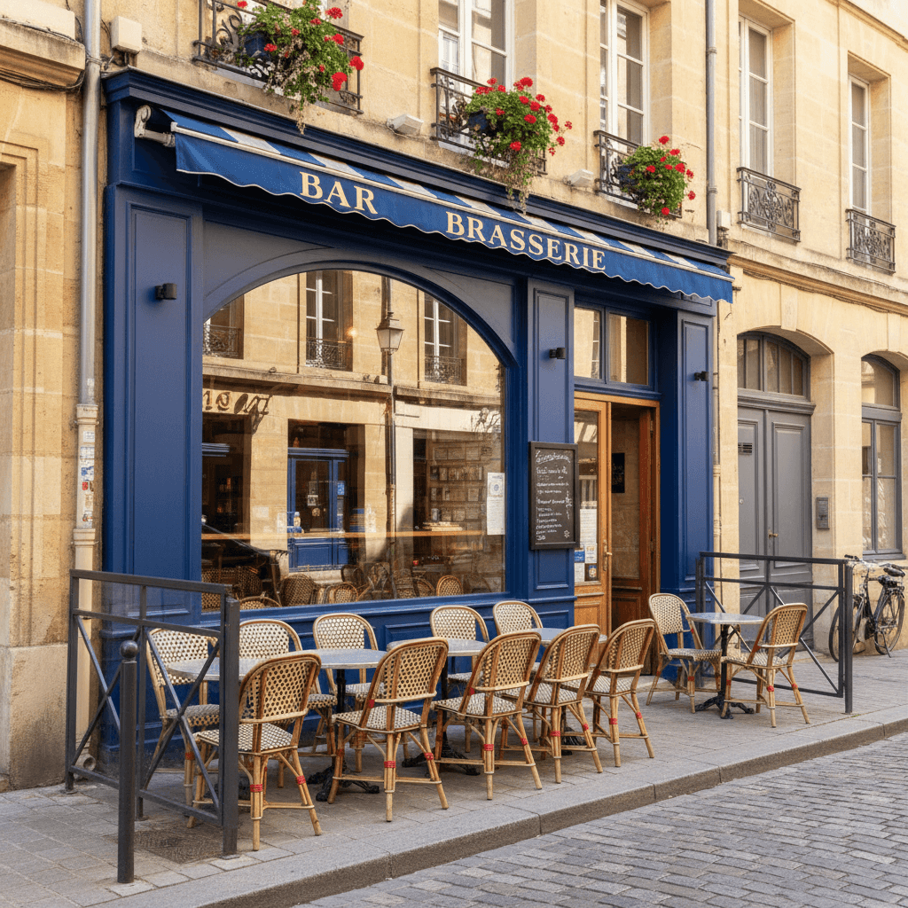 Bar-brasserie 20m² à Bordeaux : terrasse - licence IV