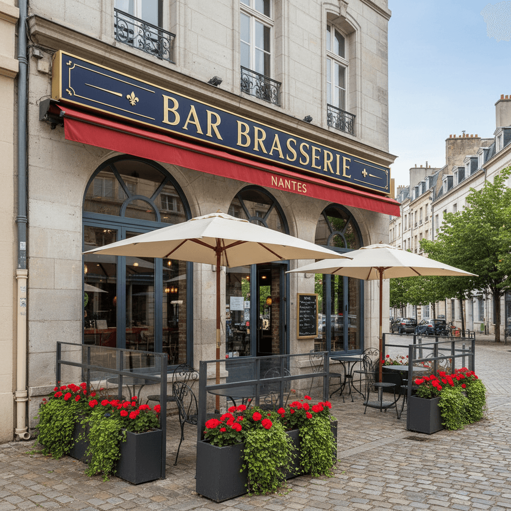 Bar-brasserie 200m² à Nantes : terrasse - licence IV