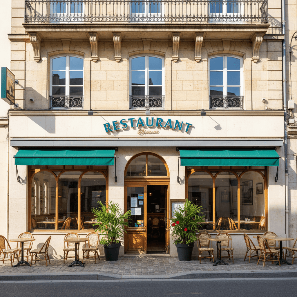 Restaurant 1200m² à Clermont-Ferrand : terrasse - extraction