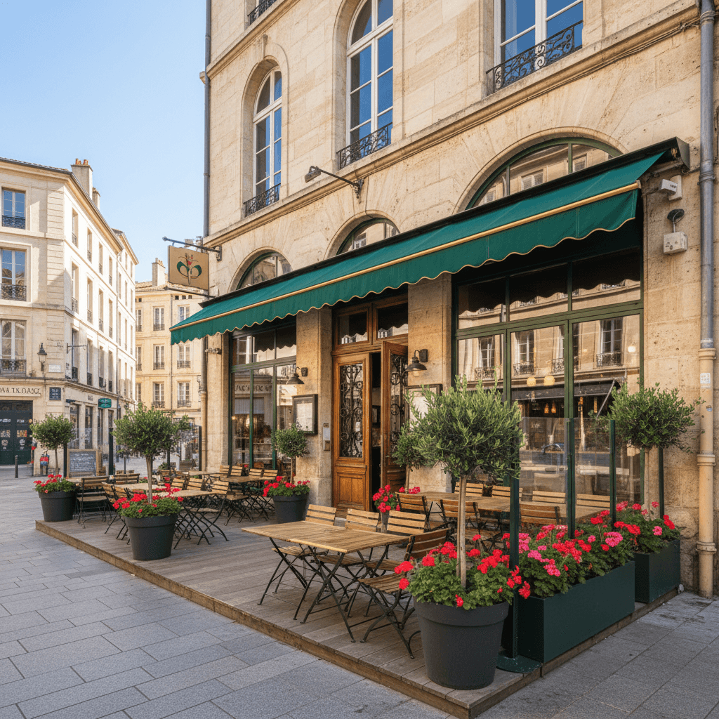 Bar-brasserie 160m² à Montpellier : terrasse - licence IV