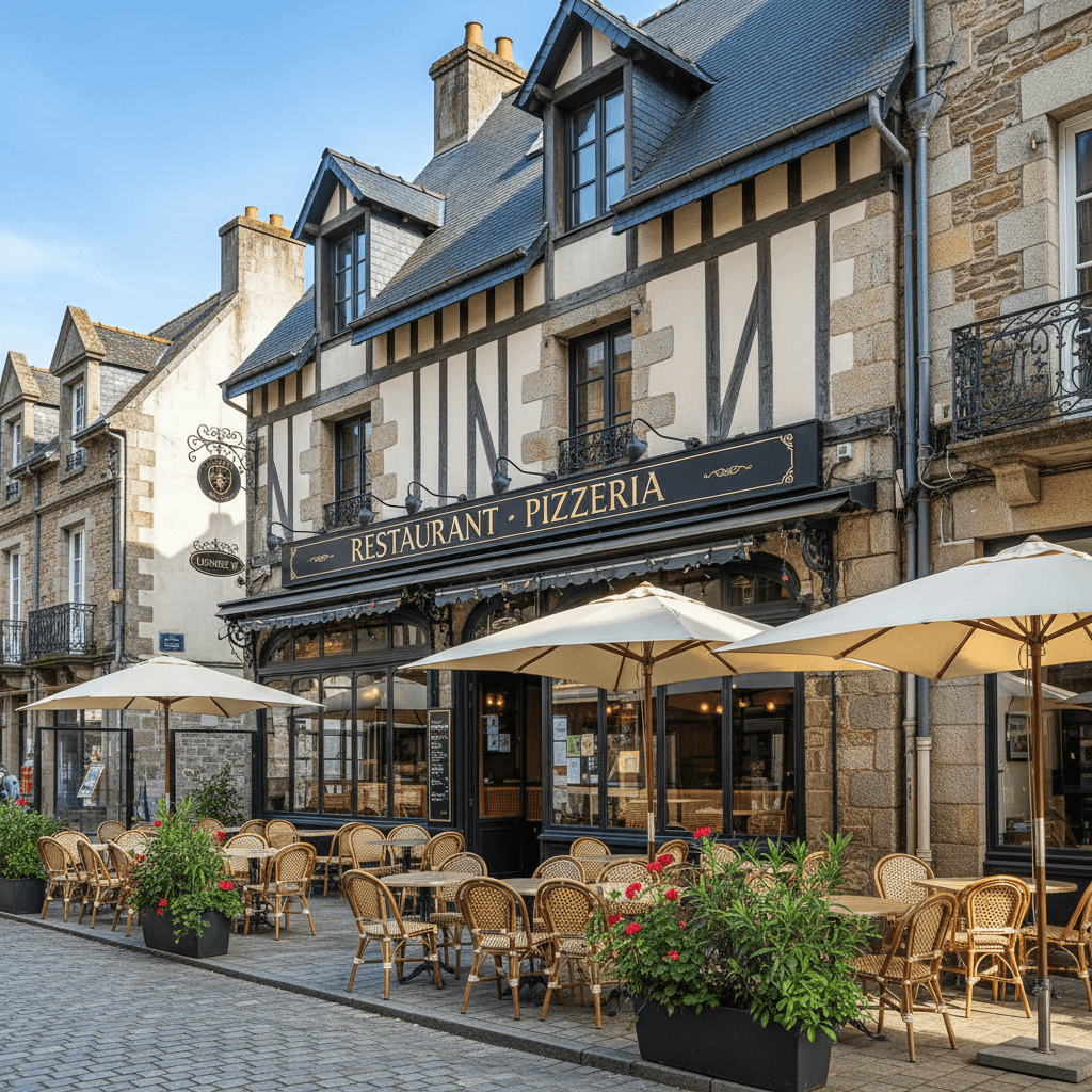 Restaurant à Saint-Brieuc : terrasse - licence IV