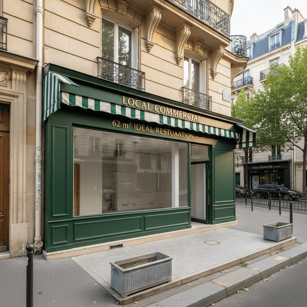 Local Commercial à Paris - 62 m² Idéal Restauration