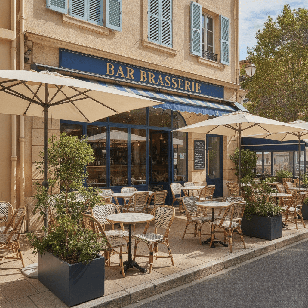 Bar-brasserie 250m² à Nice : terrasse - licence IV