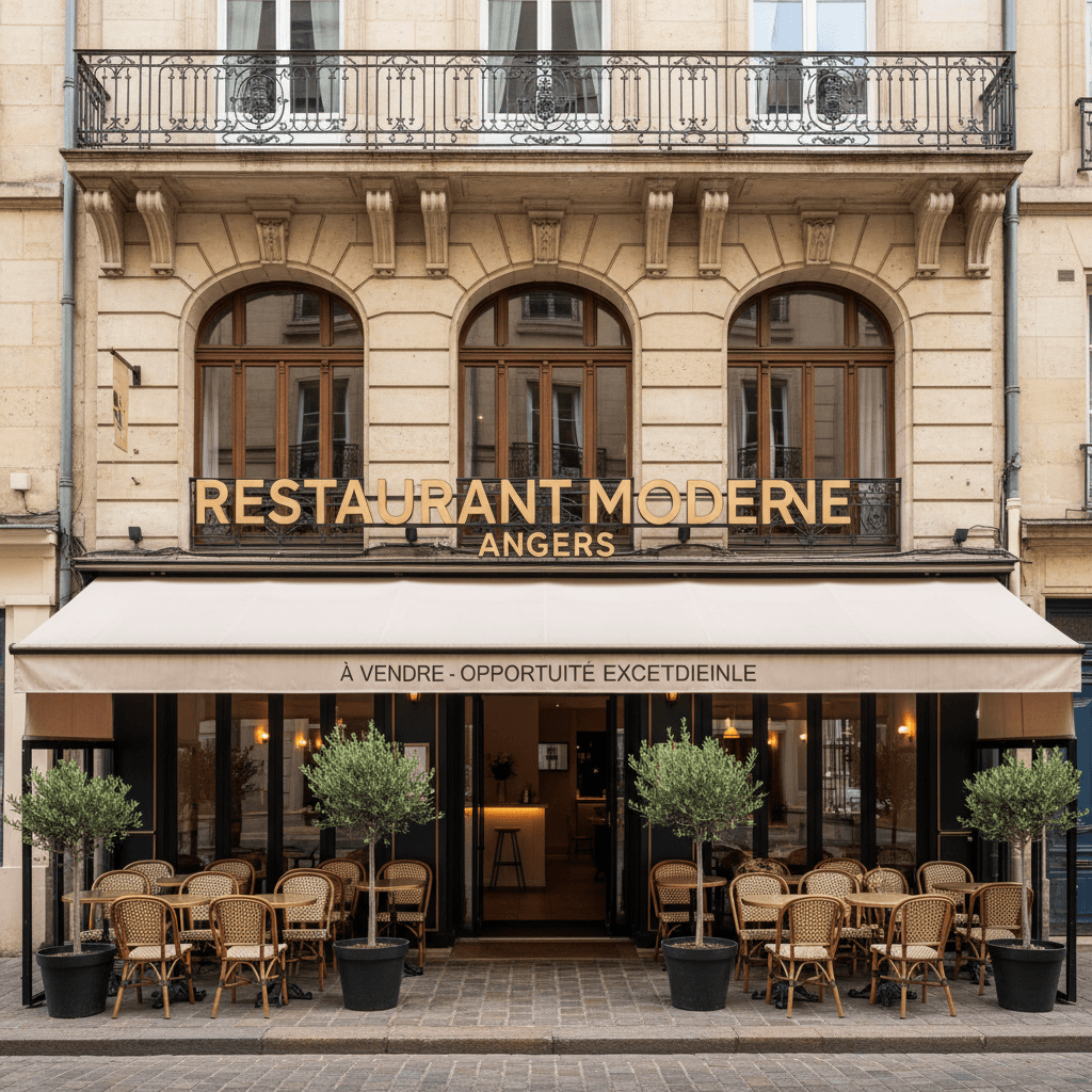 Restaurant 200m² à Angers : terrasse - licence IV