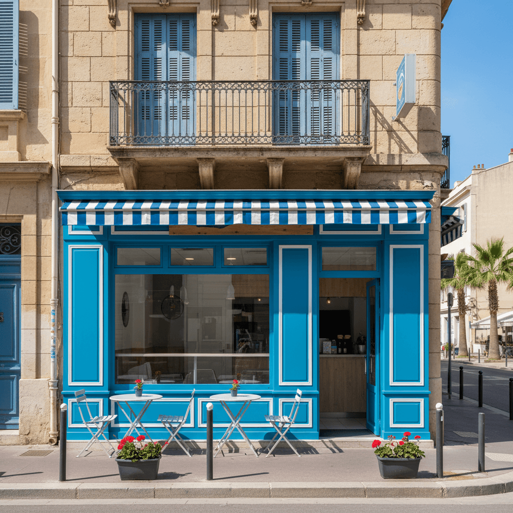 Snack 80m² à Marseille : terrasse - licence IV