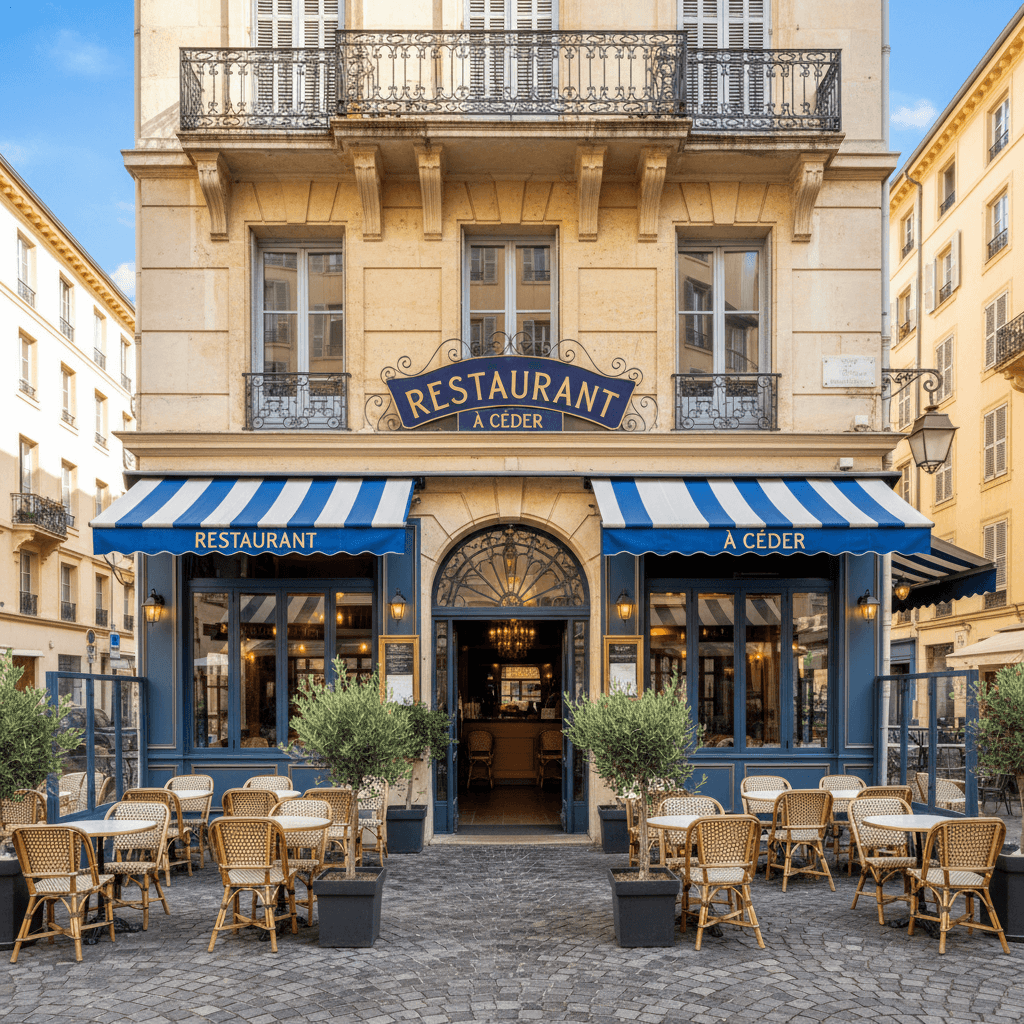 Restaurant 280m² à Nice : terrasse - licence IV