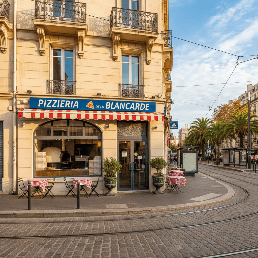 Fast-food à Marseille : terrasse - extraction