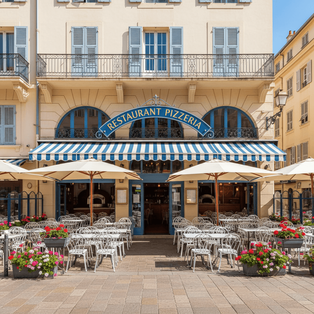 Restaurant à Nice : terrasse - licence IV
