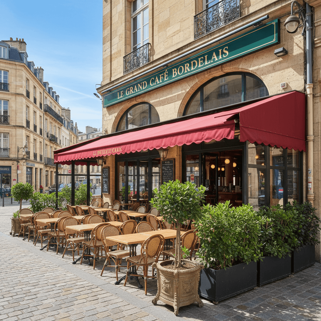 Bar-brasserie 262m² à Bordeaux : terrasse - licence IV