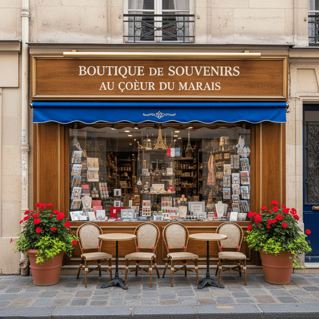 Boutique de Souvenirs au Cœur du Marais