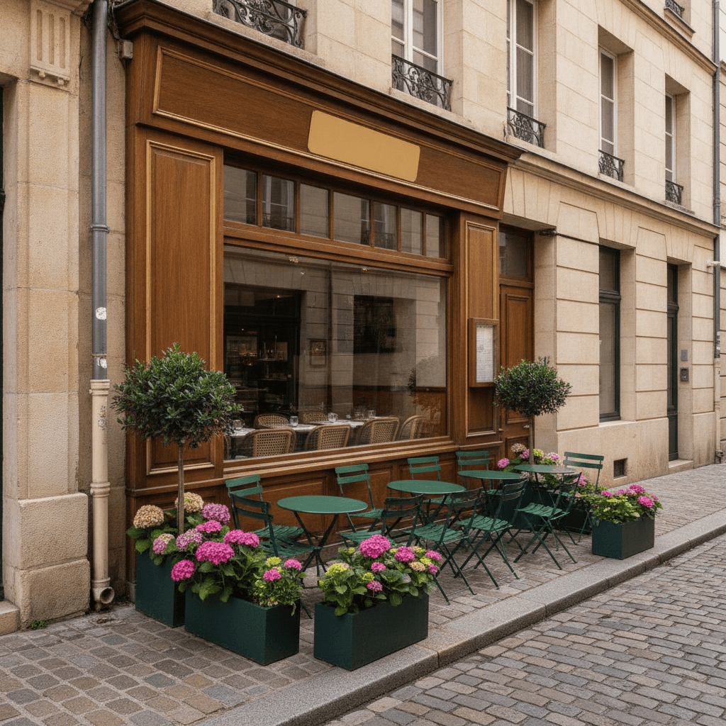 Restaurant 50m² à Nantes : terrasse - extraction