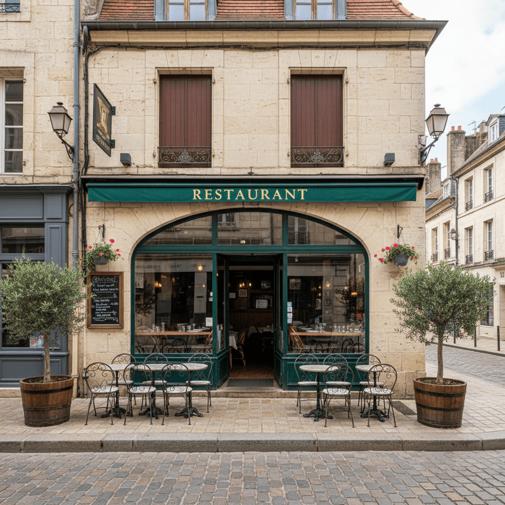 Restaurant 76m² à Angers : terrasse